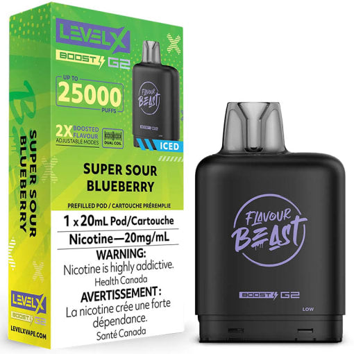 Super Sour Blueberry LevelX 25K (Without Battery) Sale 3