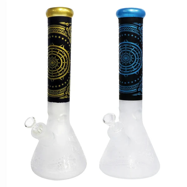 1919| TP-GP-Gp1919| 14" Frosted Water Pipe with Ice Catcher and Beaker Base