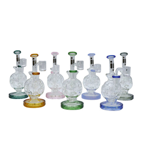 1936.4 6" Clear Recycler Rig, Assorted