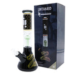 20222 | GP 2022 14" UNTAMED COLLECTION, GOLD SNAKE 12 ARM PERK, ICE CATCHER WATERPIPE