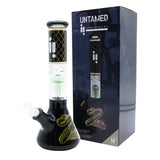20222 | GP 2022 14" UNTAMED COLLECTION, GOLD SNAKE 12 ARM PERK, ICE CATCHER WATERPIPE