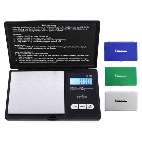 100 SC-IG100 Infyniti pocket Scale color, 100g x 0.01g