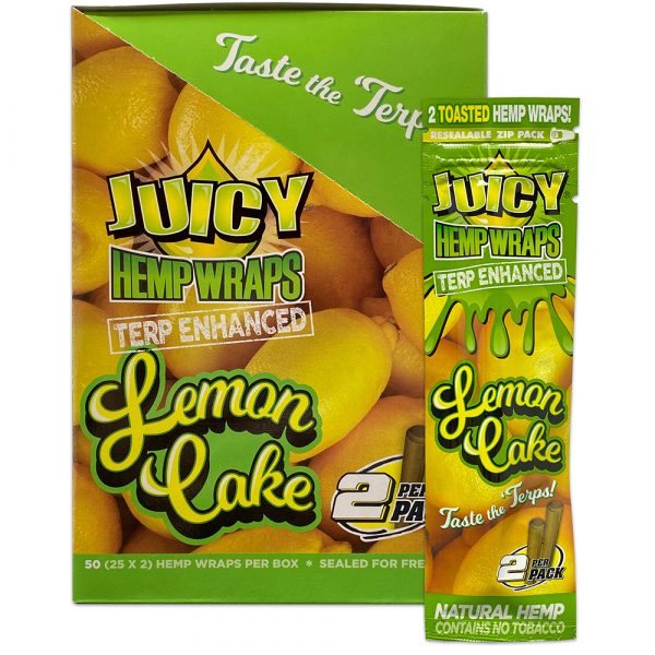 Juicy Jay Hemp Wraps lemon cake
