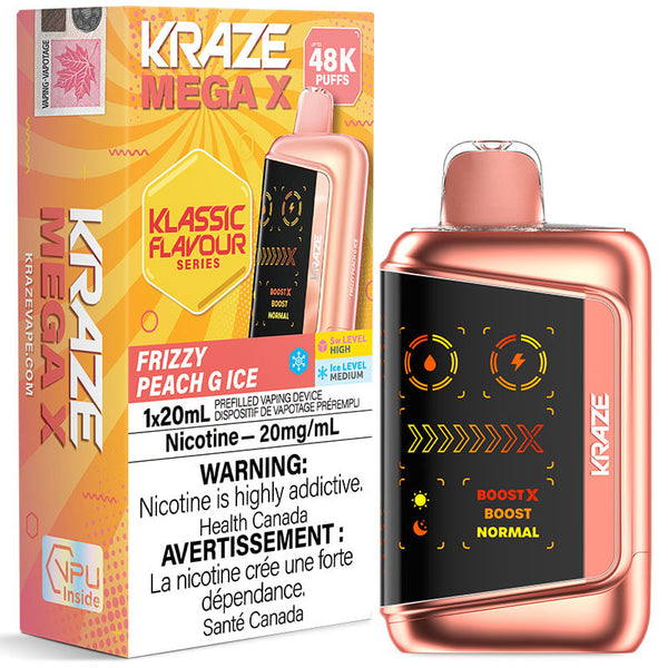 (O) Frizzy Peach G ice Kraze mega X 48kO 20ml