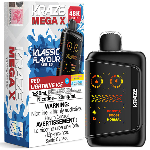 (O) Red Lightning ice Kraze mega X 48kO 20ml