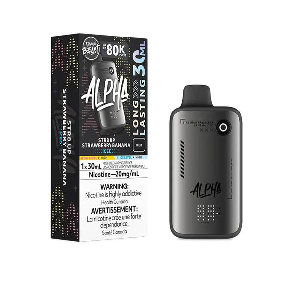 [S] STR8 UP Strawberry Banana Flavour Beast Alpha 80k 20mg 30ml