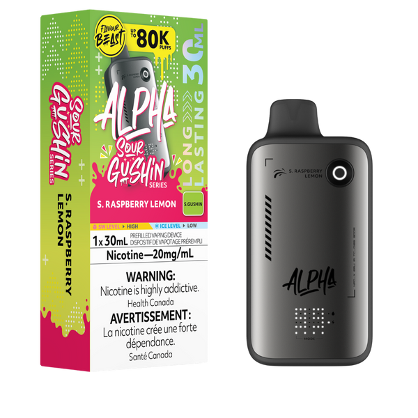 [S] S. Raspberry Lemon Flavour Beast Alpha 80k 20mg 30ml