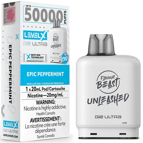 [S] Epic peppermint Level X Flavour Beast 50K G2 Ultra 20mg 20ml (Without Battery)