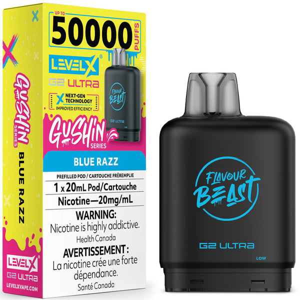 Blue razz gushin series LevelX 50KO (Without Battery)