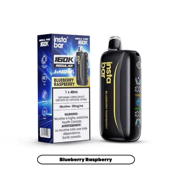 [S] Blueberry Raspberry Instabar Mega Pro 160K 20mg 40ml