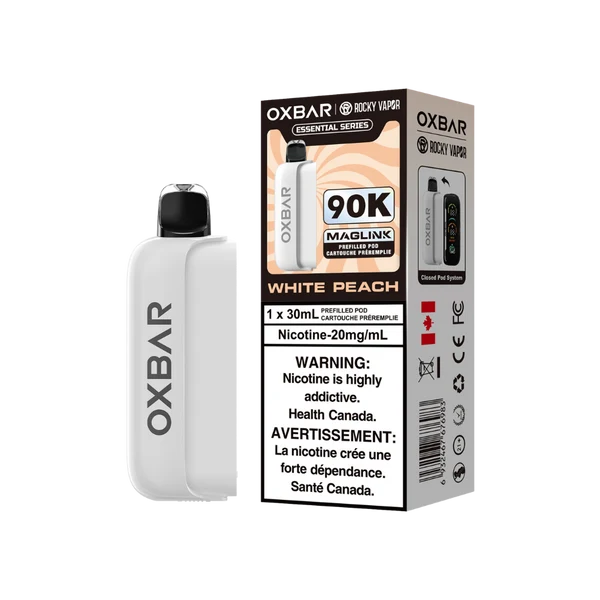 [S] White Peach Oxbar M aglink pre-filled pods 90k 20mg 30mI