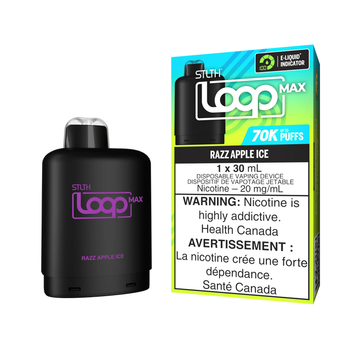 [S] Razz Apple ice STLTH Loop Max POD 70K 20mg 30ml