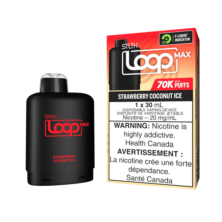 [S] Strawberry coconut ice STLTH Loop Max POD 70K 20mg 30ml