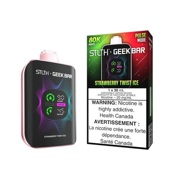 [S] Strawberry Twist Ice STLTHXGeekbar 80k 20mg 30ml