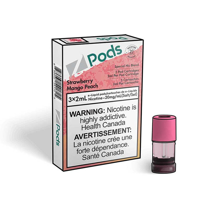 [S] Strawberry Mango Peach Zpod 20mg 3x2ml