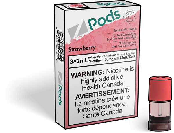 [S] Strawberry Zpod 20mg 3x2ml