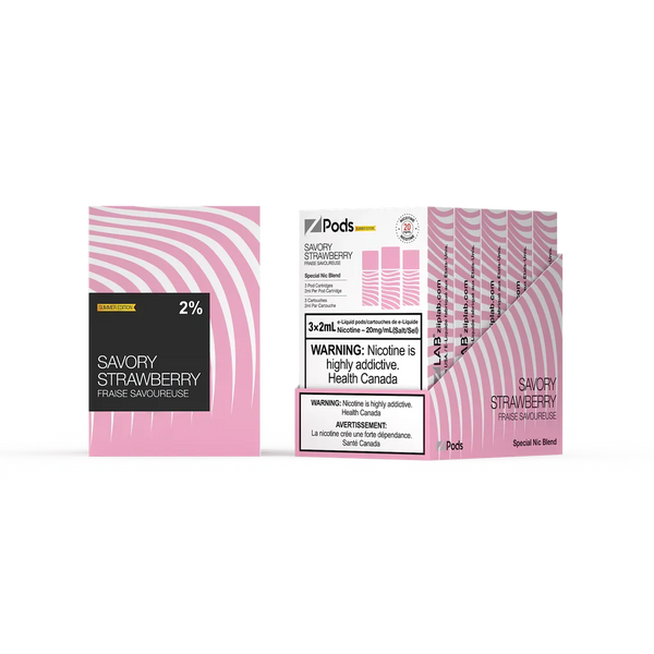 [S] Savory Strawberry Zpod 20mg 3x2ml