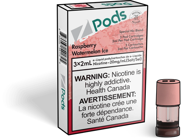 [S] Raspberry Watermelon Ice Zpod 20mg 3x2ml