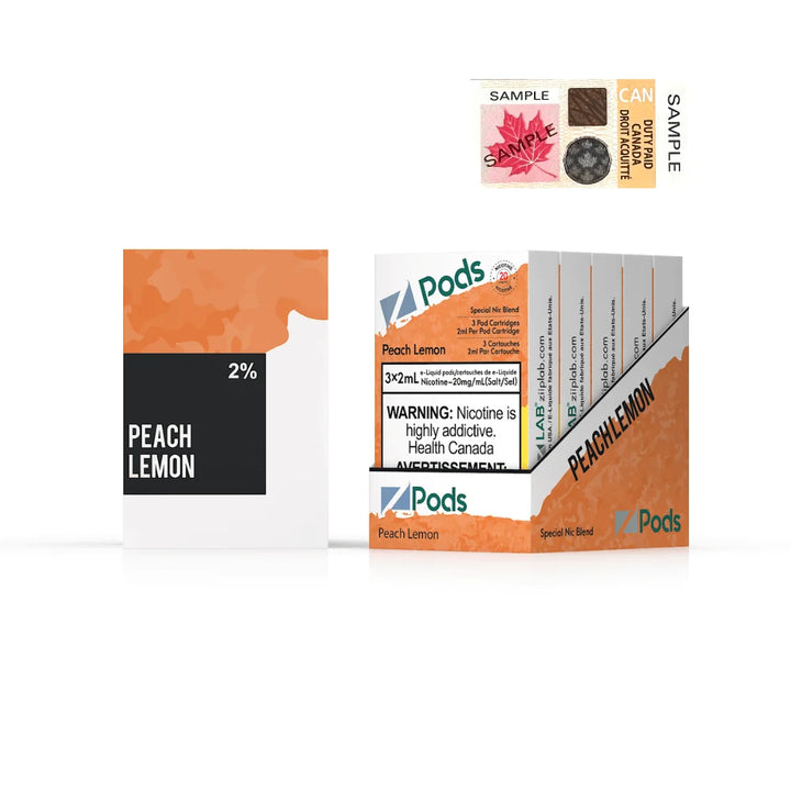 [S] Peach Lemon Zpod 20mg 3x2ml