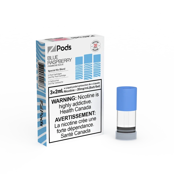 [S] Blue Raspberry  Zpod 20mg 3x2ml