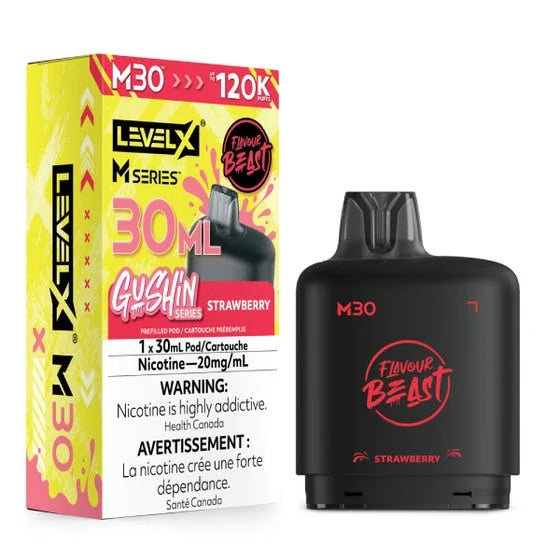 G.S. Strawberry Level X Flavour Beast 120K M Series Pod 30ml/20mg (Only Compatible with M Series Battery)
