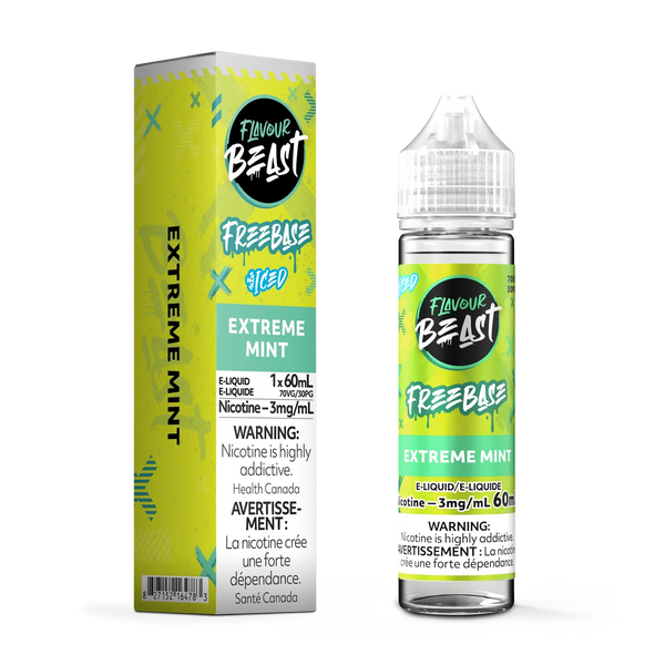 [S] Extreme Mint Flavour Beast Freebase 3mg 60ml E-Liquid