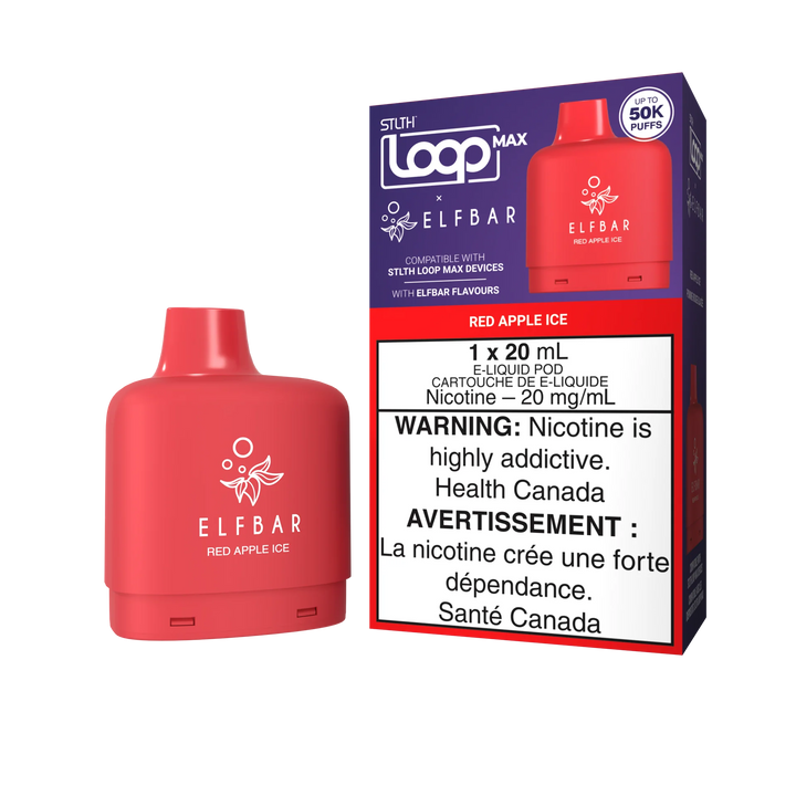 [S] Red apple ice STLTH Loop Max XElfbar POD 50K 20mg/ml