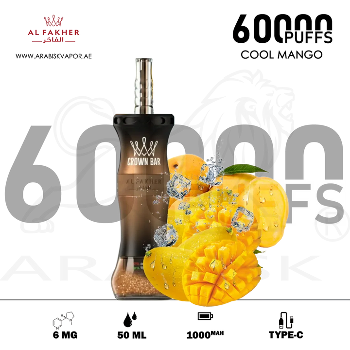 Cool Mango Crown Bar Al Fakher 60k 6mg/50ml