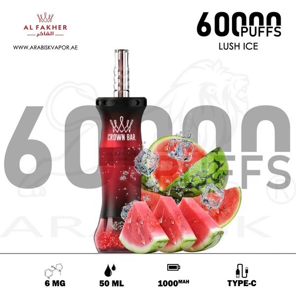Lush Ice Crown Bar Al Fakher 60k 6mg/50ml