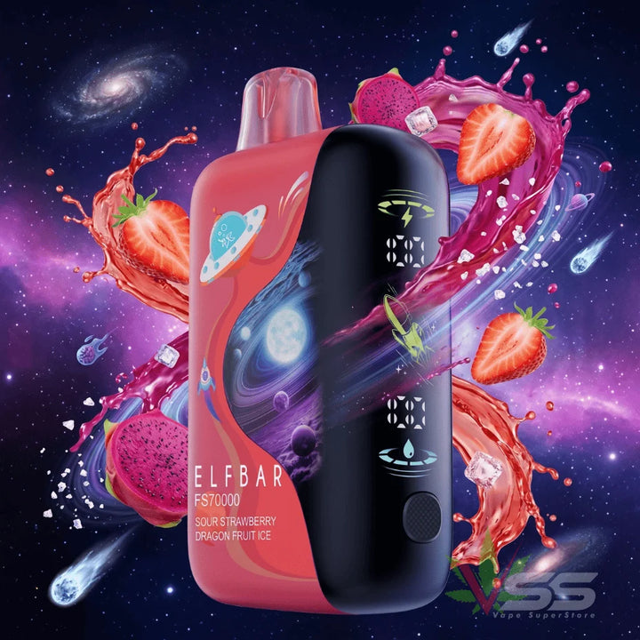 [O] Sour Strawberry Dragonfruit Ice Elfbar FS 70KO 20mg/ml