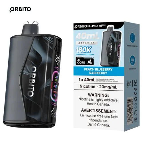 [S] Peach Blueberry Raspberry 180k Orbito Lumo AI Pro+20mg 40ml