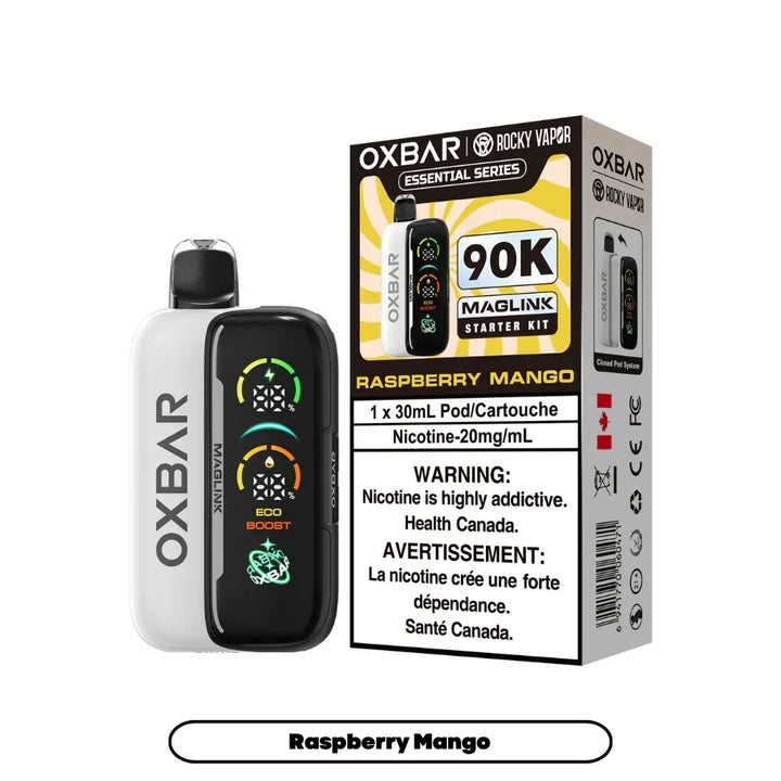 [S] Raspberry Mango Oxbar Starter kit 90k 20mg 30mI