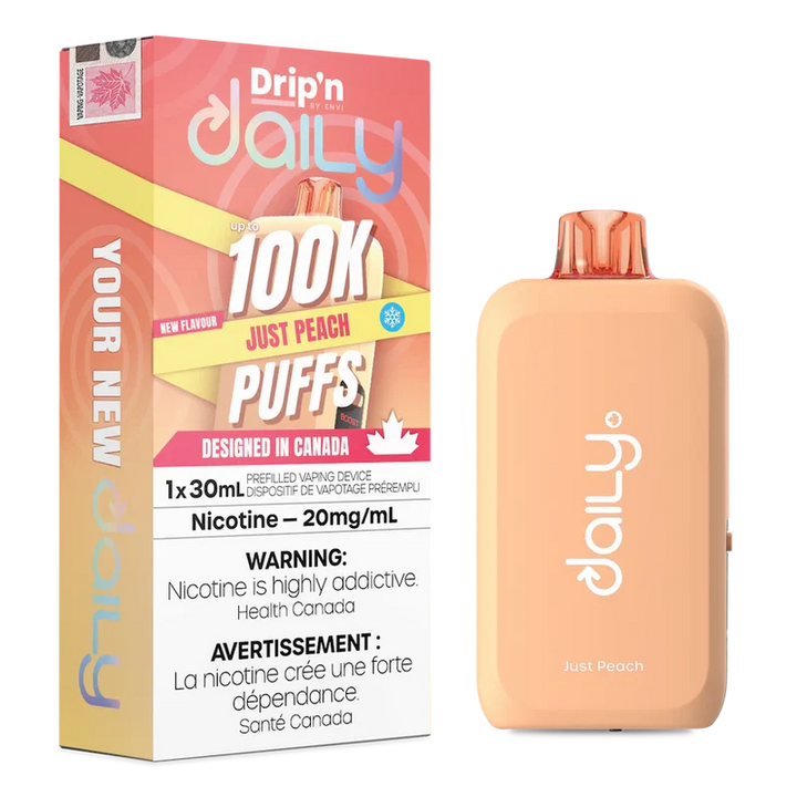 (O)Just Peach Drip'n Daily 100K 20mg/ml 20ml