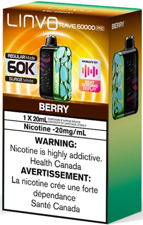 [O] Berry Linvo rave pro 60KO 20mg 20ml