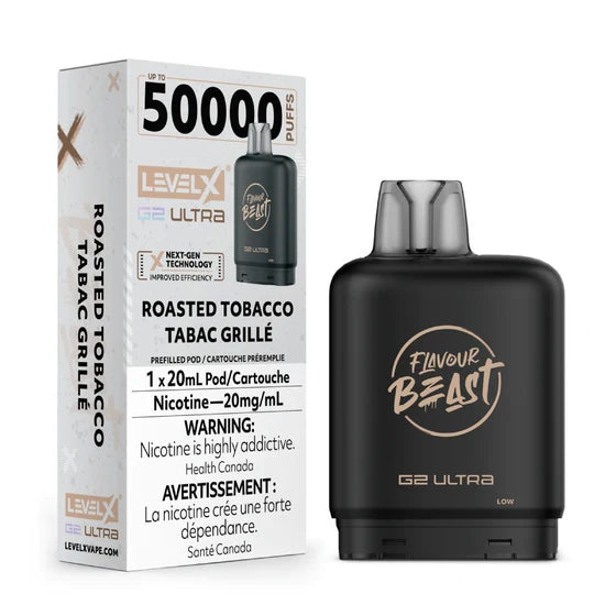 [O] Roasted Tobacco Level XFlavour Beast 50KO G2 Ultra 20mg 20ml (Without Battery) sale