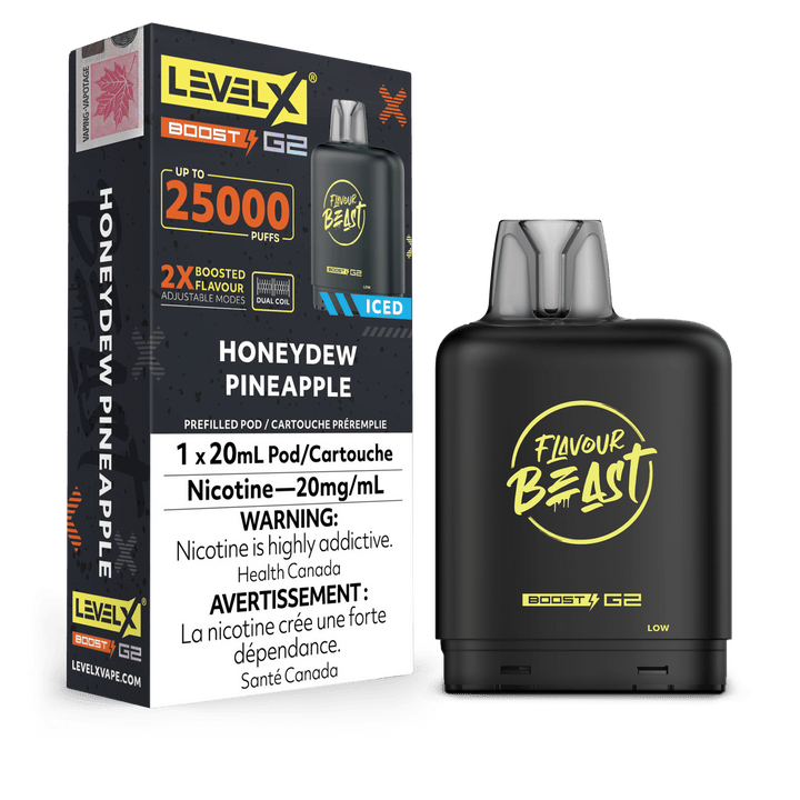 [O] Honeydew Pineapple Iced Level XFlavour Beast 25KO G2 20mg 20ml (Without Battery)