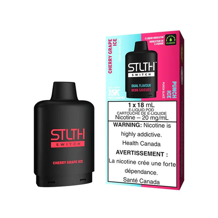 [O] Cherry Grape Ice/Punch Ice STLTH Switch 15kO 20mg 20ml sale