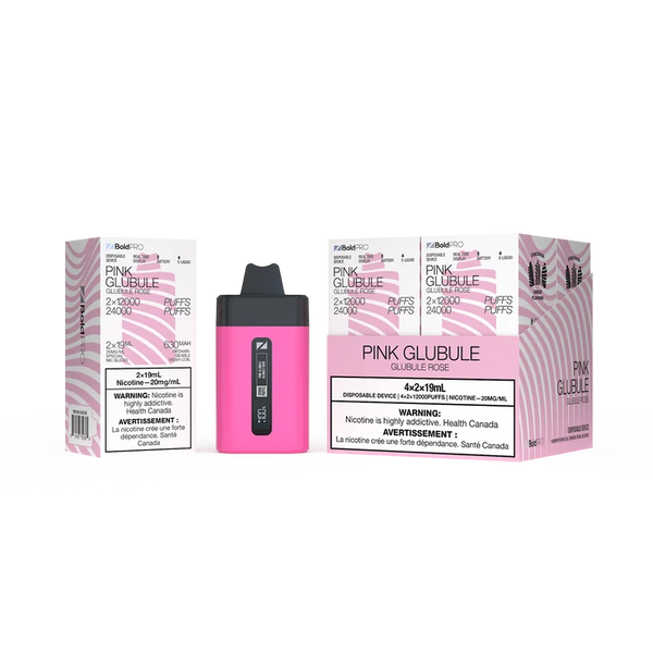 (S) ZBOLD PRO Disposable Vape 2x12000 - 24K Puffs Combo -Pink Glubule 2x19ml