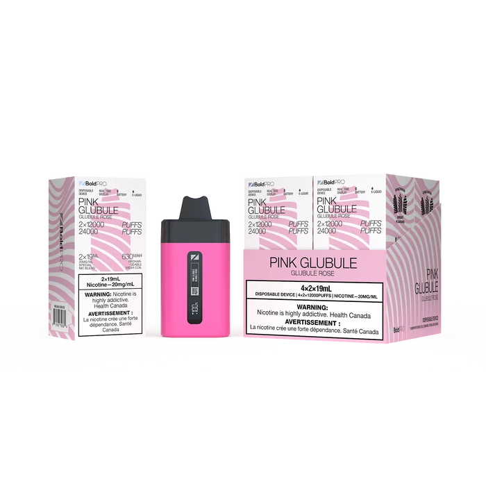 (S) ZBOLD PRO Disposable Vape 2x12000 - 24K Puffs Combo -Pink Glubule 2x19ml