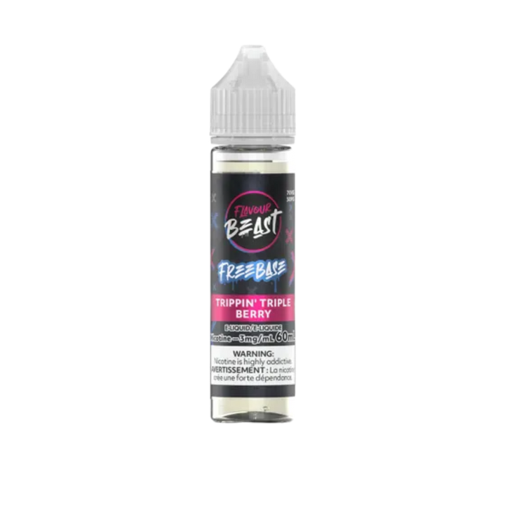 Trippin triple berry 3mg/60ml Flavour Beast freebase e-liquid