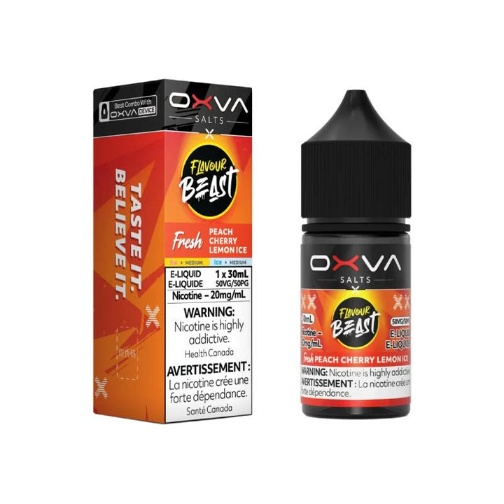 Peach cherry lemon Ice 20mg/30ml Flavour Beast OXVA E-Liquid