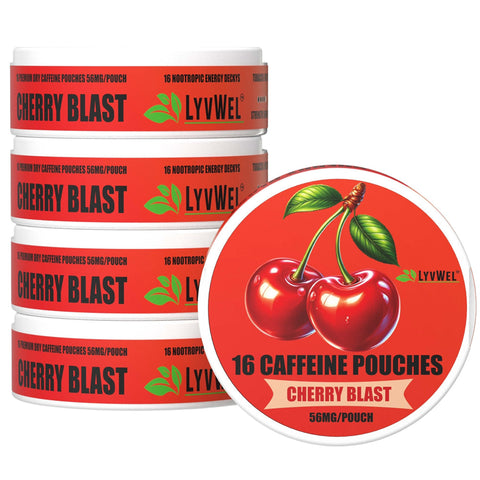 Cherry Blast Coffee pouches 72mg LYVWEL