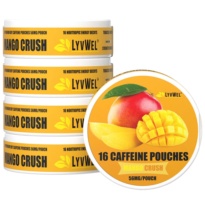 M ango C rush C offee p ouches 7 2mg L YVWEL