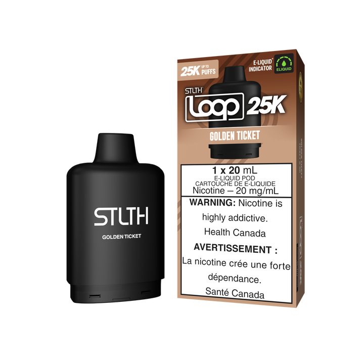 [O] Golden Ticket STLTH Loop 25k 20mg 20ml sale