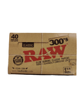 2872 RAW CLASSIC NATURAL UNREFINED 300 ROLLING PAPERS 1 1/4 SIZE, PACK/300, BOX/40
