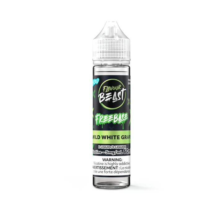 Wild white Grape Iced Freebase Flavour Beast 3mg 60 ml e -liquid