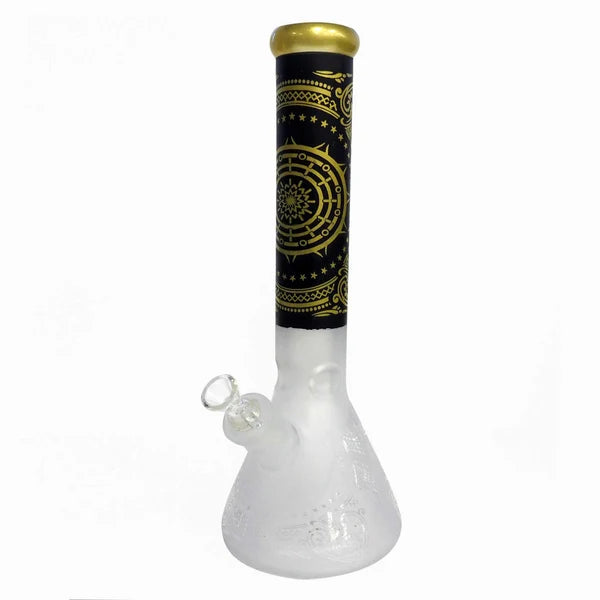 1919| TP-GP-Gp1919| 14" Frosted Water Pipe with Ice Catcher and Beaker Base