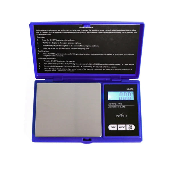 100 SC-IG100 Infyniti pocket Scale color, 100g x 0.01g