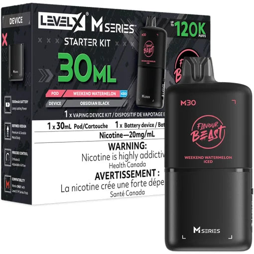 Weekend Watermelon level X 120k flavour beast M30 starter kit
