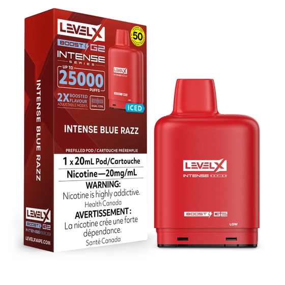 Blue Razz Intense Feel 50 LevelX 7K Intense Iced (Without Battery) Sale 6